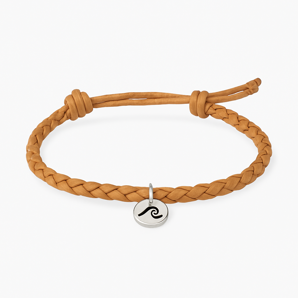 Leather Braided Charm - Cervanique Bracelets