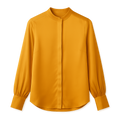 Saffron Silk Blouse - Cervanique Shirts